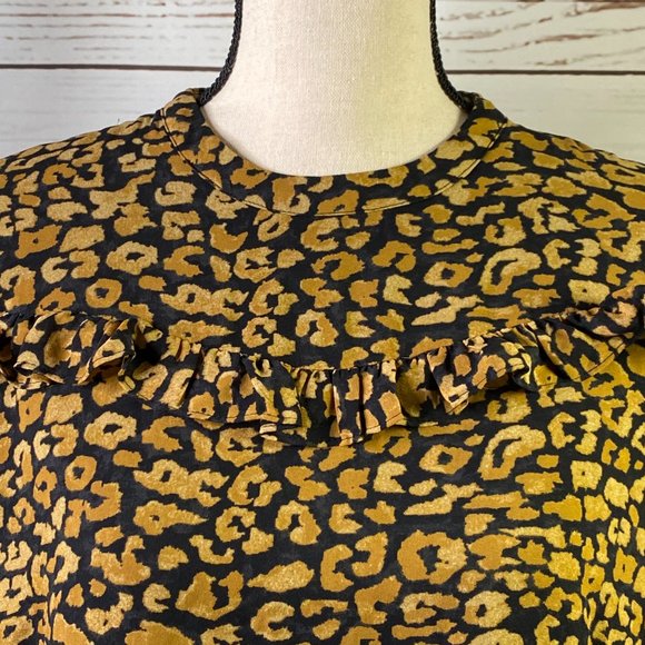 Who What Wear Leopard Dress Plus Sz 1X - Picture 3 of 11